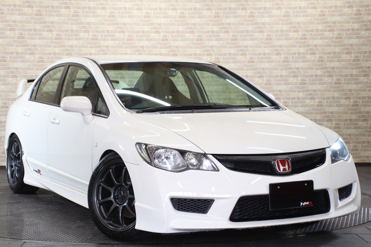 シビックタイプRの車高調取付・ホイール交換・ENKEI PF09・DUNLOP ZⅢ 