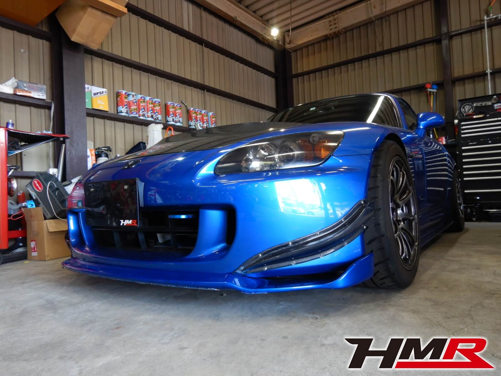 サーキット仕様のS2000(AP2）にてSTF生地の幌に交換しました。