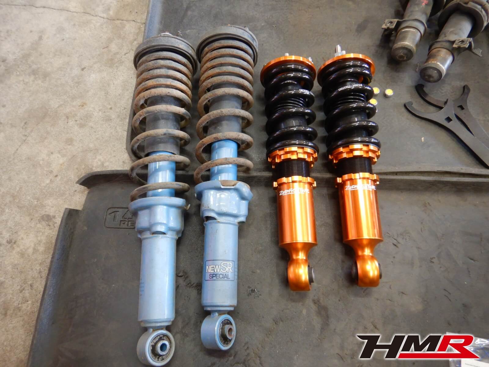 シビック Eg6 のフルブッシュ交換 車高調取付を行いました