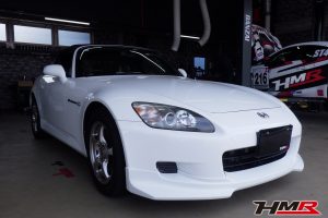 新品幌 トラストフロントスポイラー装着のS2000(AP1)の納車前点検整備を行いました