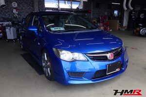 ノーマルコンディション 純正18インチ装着のシビックタイプR(FD2)の納車前点検整備を行いました