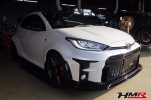 1オーナー TOM’Sリアウィング装備のGRヤリスの納車前点検整備を行いました
