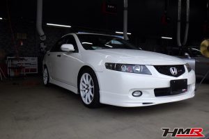 新品クラッチ 無限マフラー RG車高調装備のアコードユーロR(CL7)の納車前点検整備を行いました