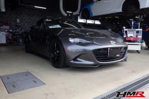 1オーナー HKS車高調 HKSマフラー装備のロードスター(ND5RC)の納車前点検整備を行いました