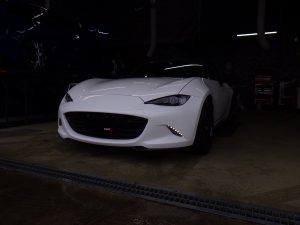 TE37 16インチ スピリット車高調装備のロードスター(ND5RC)の納車前点検整備を行いました