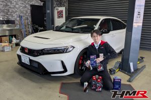 無限マフラー装着のシビックタイプR(EP3)の納車前点検 | HMR HONDA